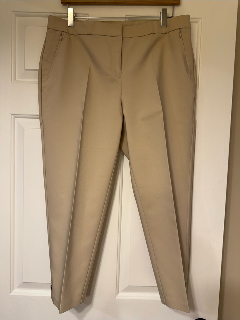 Rafaella Beige Tailored Stretch Trousers